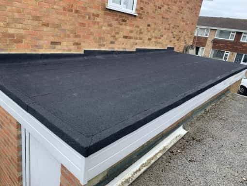 This is a photo of a newly installed flat roof in Hawkhurst, Kent. Works carried out by Hawkhurst Roofing